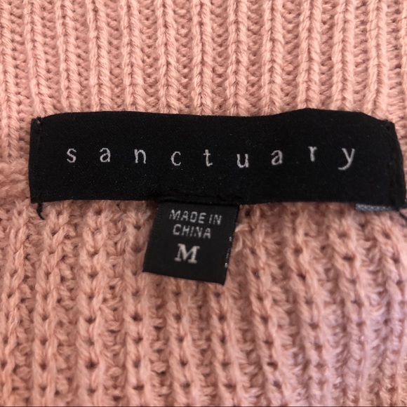 Sanctuary Open Shoulder Sweater Size M - Picture 4 of 7